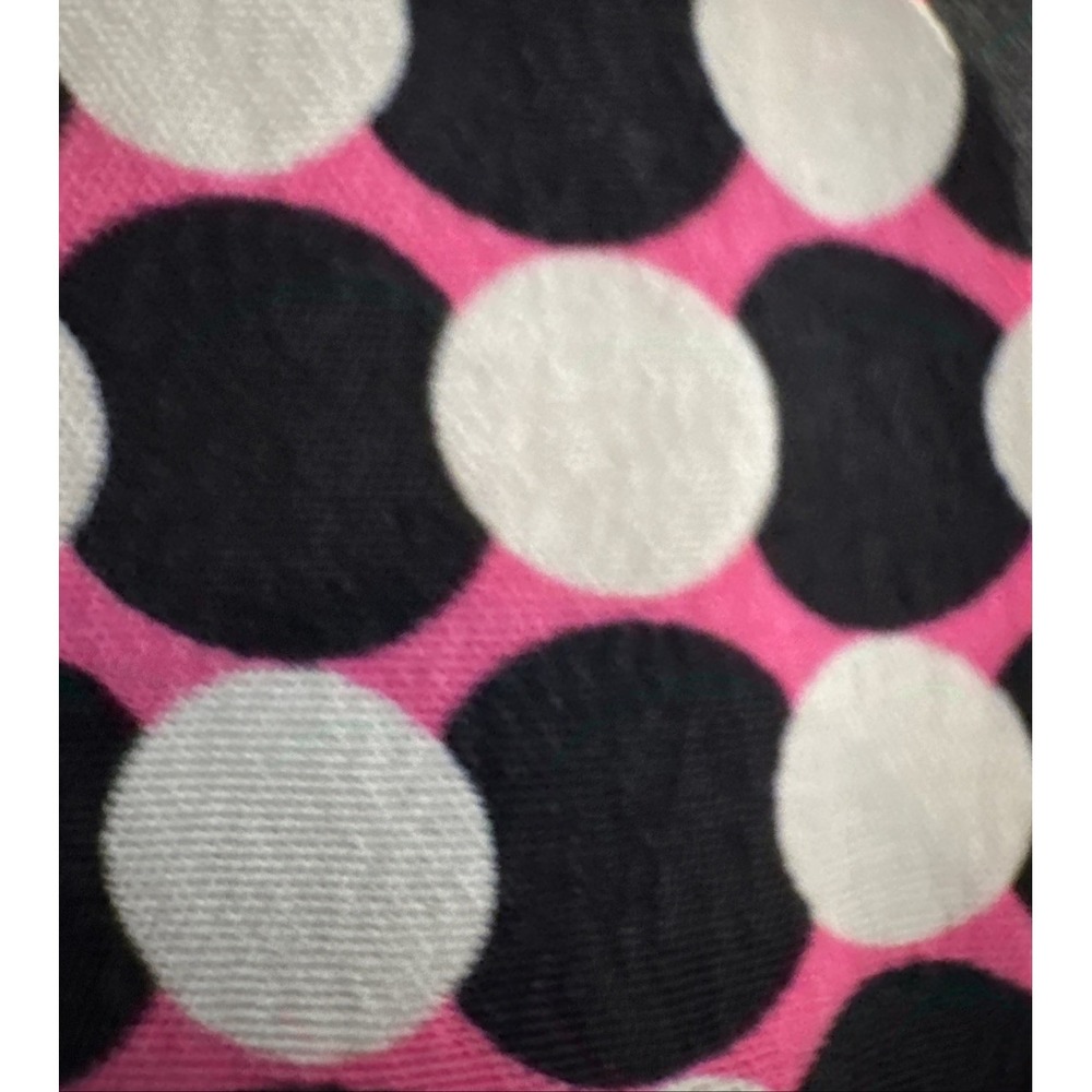 Kate Spade New York Geometric Dot Fit & Flare‎ Silk Dress 0 pink black white - Picture 8 of 16